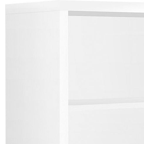 11.75" x 23.75" x 47.5" Cappuccino Particle Board Adjustable Shelves Bookshelf